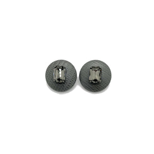 "Oval Office" Gray Leather Stud